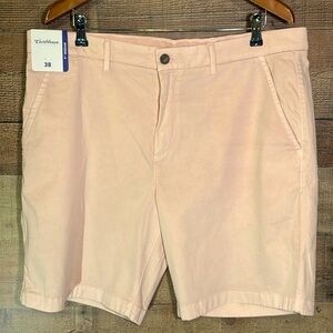 Caribbean Men's Shorts Size 38 Light Peach NWT 9 inch Inseam STRETCH Resort Wear